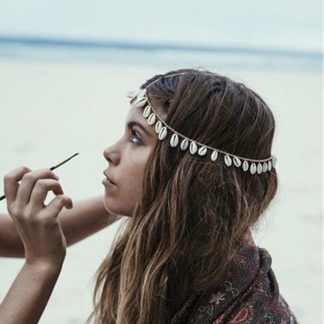 Bờm tóc bohemian - Vòng đội đầu head chain boho style