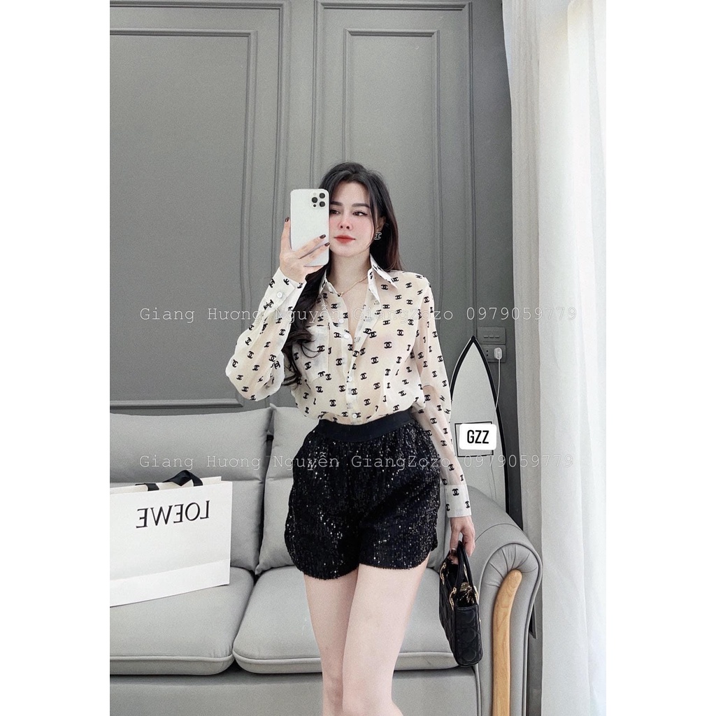 ÁO SƠ MI LỤA HÌNH DÀI TAY CHO NỮ