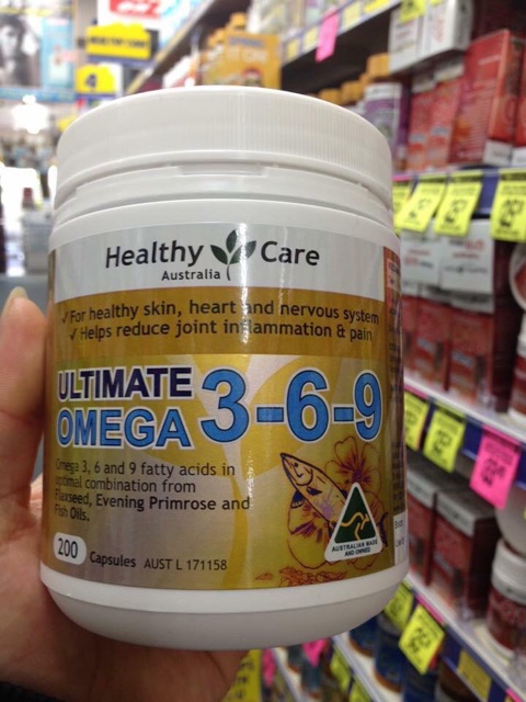 Omega 3-6-9 heathy care hàng chính hãng Úc | Thế Giới Skin Care