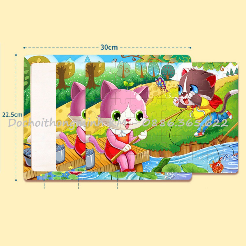 CHỌN MẪU- Ghép hình Puzzle 60 mảnh bảng gỗ nhiều mẫu siêu đẹp - Link 1