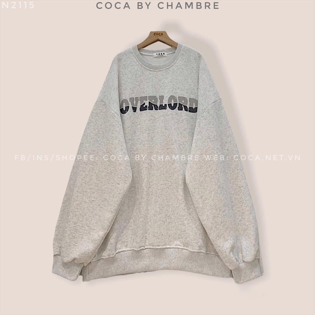Áo Sweeter Nỉ Bông Nữ - Rere.Store [FREESHIP] - Áo dài tay form rộng dáng suông, thiết kế đơn giản G17-3