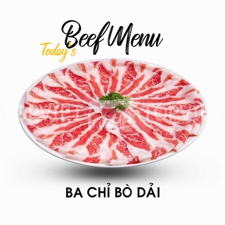 Ba chỉ bò Mỹ cắt dải (500gr) | Giao hàng siêu tốc ĐN