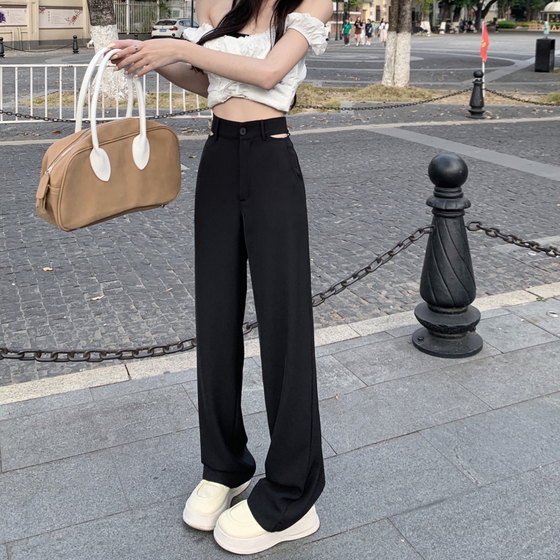 Quần XIAOZHAINV thiết kế ống rộng thời trang mùa hè đơn giản dành cho nữ