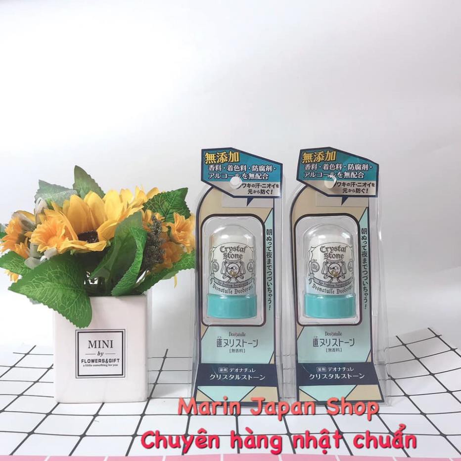 Lăn Khử Mùi, Chống Mồ Hôi SOFT STONE, Crystaf Stone Nhật Bản - Không mùi Nhật Bản cho người có mùi nặng và mồ hôi nhiều