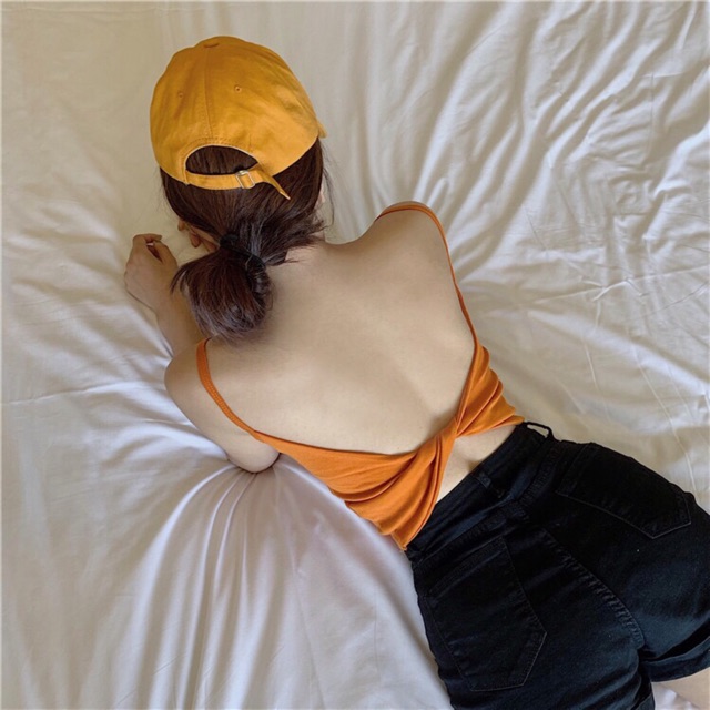 Thanh lý Áo bra croptop xoắn lưng