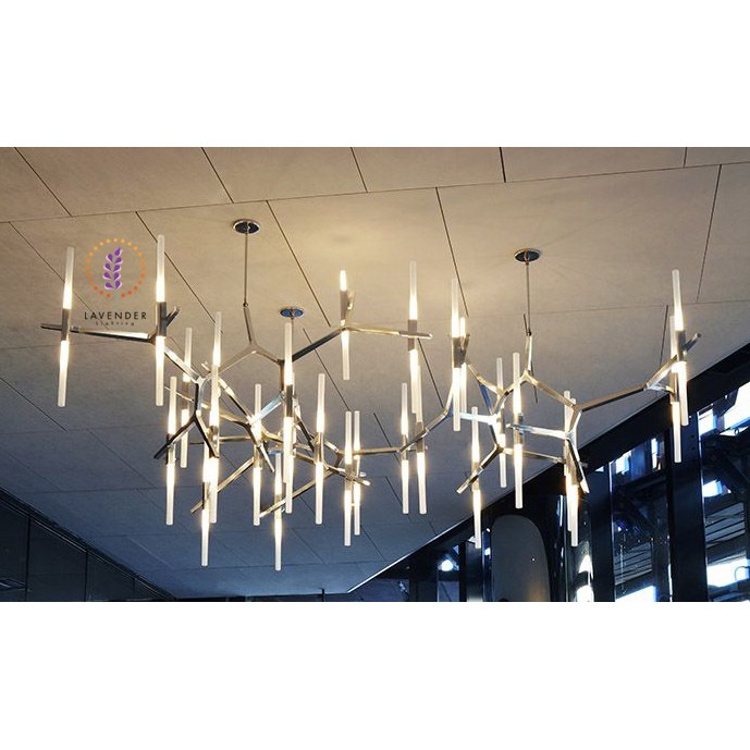 Đèn chùm thả cành nhiều thanh dài TH156