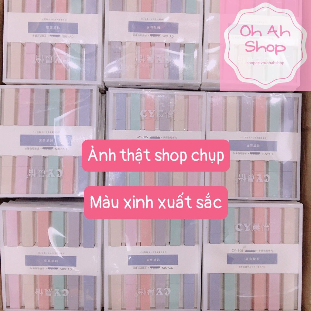 🍓 BỘ BÚT HIGHLIGHT 6 CÂY LIGHTCOLOR Bút Highlighter Bút Nhớ