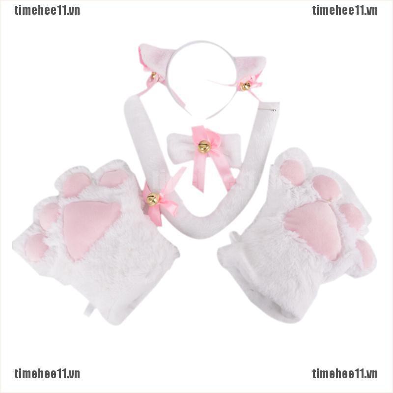 Set 5 Vòng Cổ Tai Mèo Hóa Trang