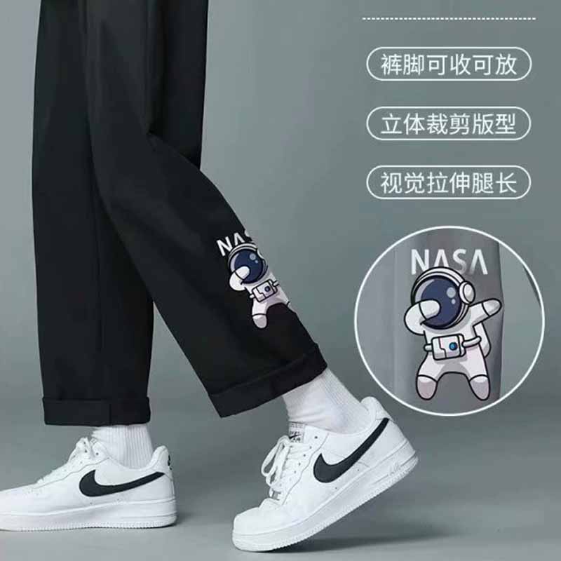 Quần Jogger Ống Rộng Nam Nữ Dáng Suông In Hình Nasa Kiểu Dáng Ulzzang, Quần kaki Baggy Phong Cách Hàn Quốc Cá Tính.
