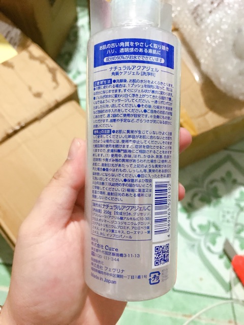 (full 250g mới) Gel tẩy tế bào chết Cure Natural Aqua Nhật Bản chính hãng | BigBuy360 - bigbuy360.vn
