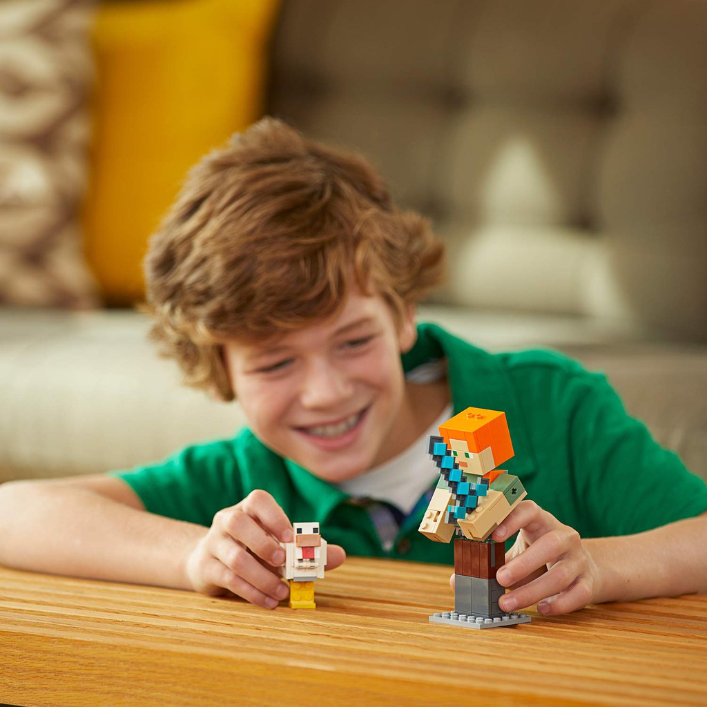 LEGO MINECRAFT - HÀNG CHÍNH HÃNG - Mô Hình Minecraft Alex chăn Gà - MÃ SP 21149