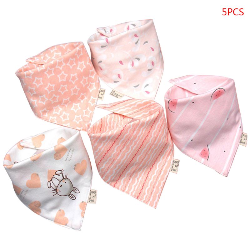 Set 5 Yếm Ăn Xinh Xắn Dành Cho Em Bé