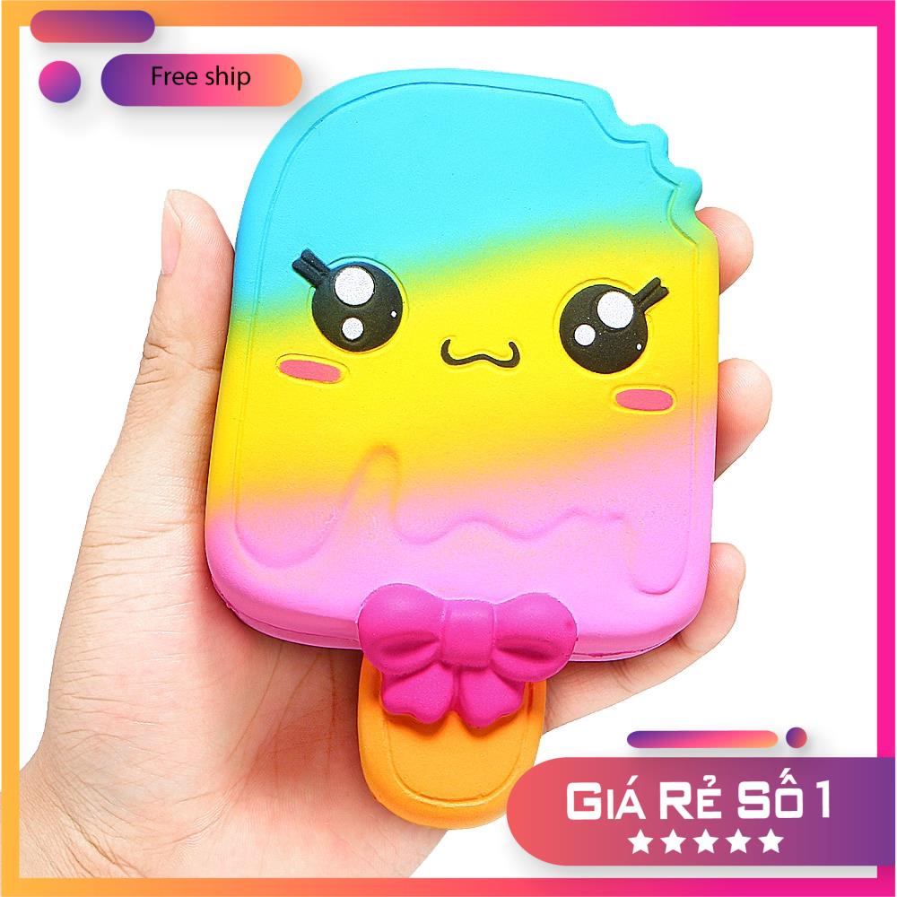 Đồ chơi nắm bóp Squishy hình que kem nhiều màu xinh xắn