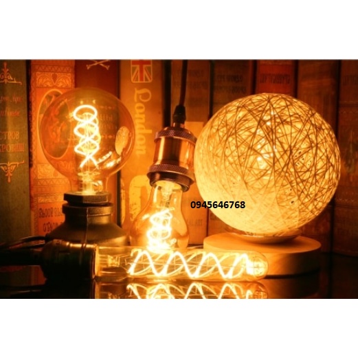 Bóng Led Edison G125; G80 E27-4w xoắn