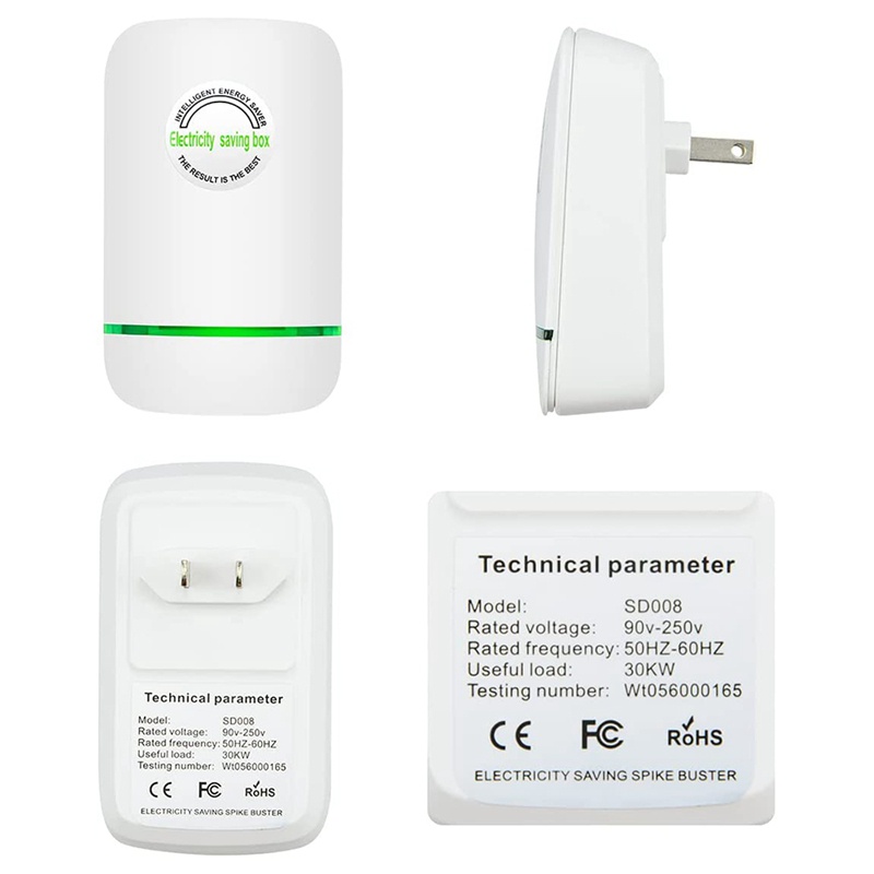 Set 2 Phích Cắm Tiết Kiệm Điện Thông Minh us plug