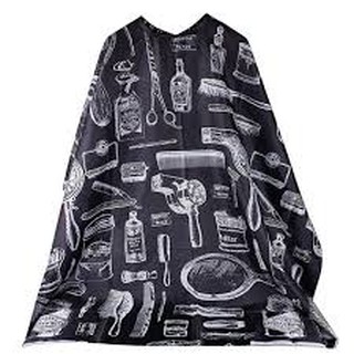 Aó choàng cắt tóc barber shop nhiều họa tiết