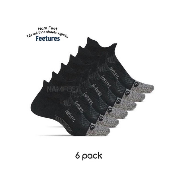 Ôm vĩnh viễn 🔺 Set 6 đôi Feetures xk Mỹ, siêu bền, form ôm vĩnh viễn, bảo hành 1 năm bai dão