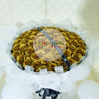 Bó hoa sáp nhũ 60 bông