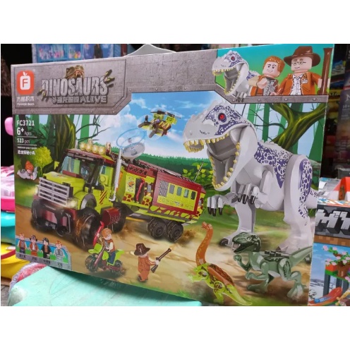 Lắp Ráp cuộc đi săn Khủng Long Dinosaur 523 Mảnh mã FC 3721