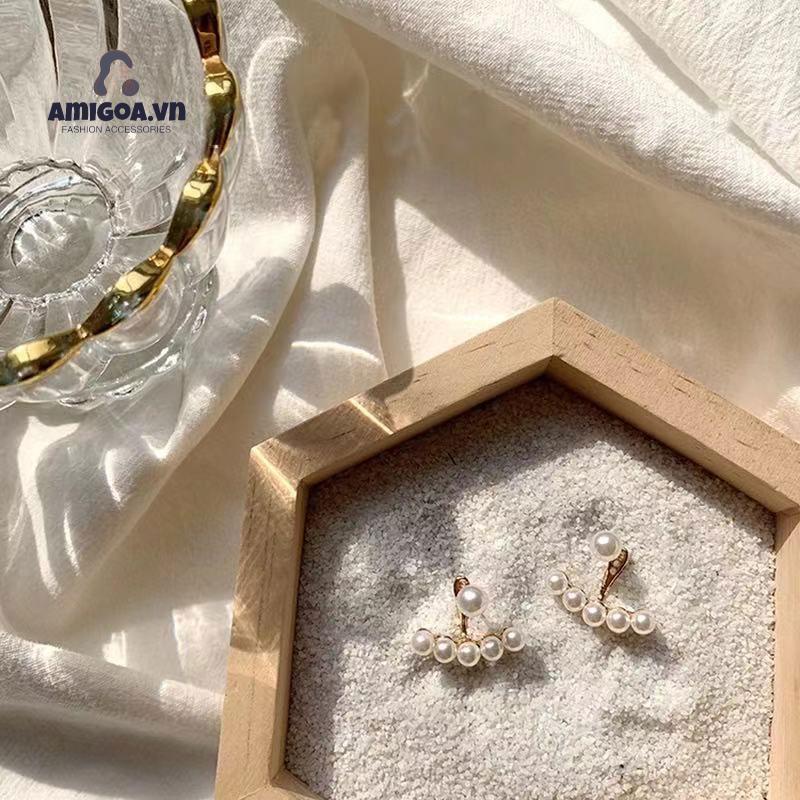 Đôi Bông Tai Ngọc Trai Thời Trang Đơn Giản Dành Cho Nữ