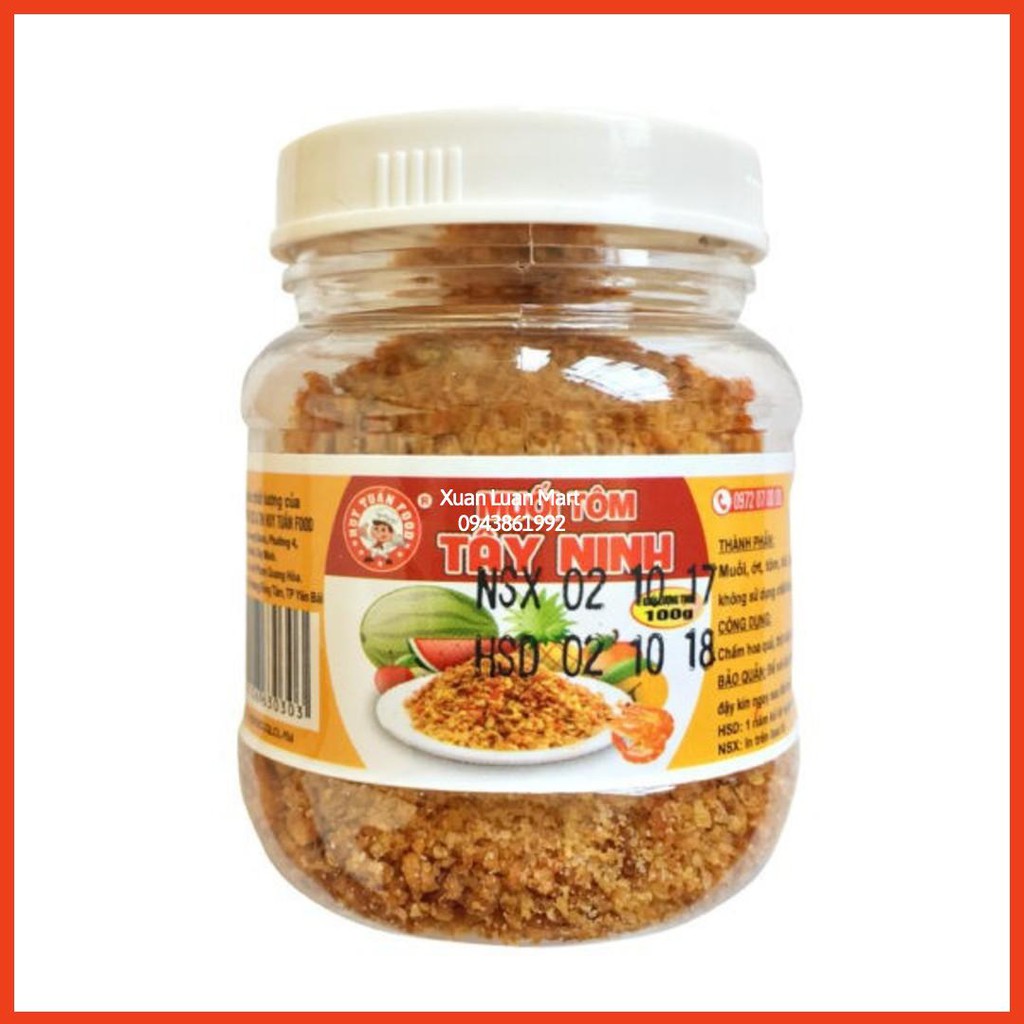 MUỐI TÔM TÂY NINH HUY TUẤN FOOD 100G