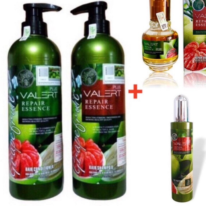 Cặp Dầu Gội + Dầu Xã Bưởi Grapefruit VALERT PULS Chống Rụng Tóc Phục Hồi Tóc Hư Tổn 850ml Cam Kết Chính Hãng