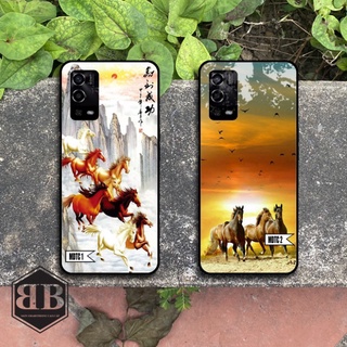 ỐP LƯNG KÍNH CƯỜNG LỰC OPPO A55 hình ngựa