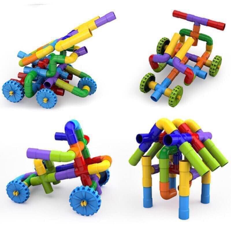 Bộ lắp ráp ống nối nhiều chi tiết cho bé