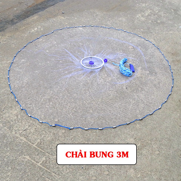 Chài lưới đánh cá 3m