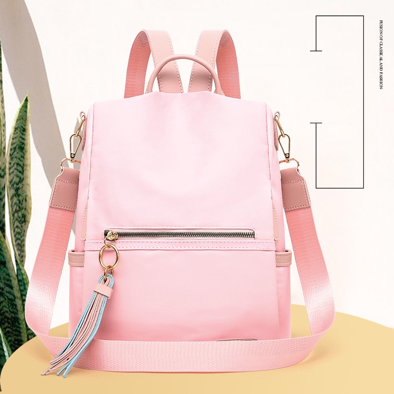 Ba Lô Đi Học Chống Trộm Sức Chứa Lớn Thiết Kế Đơn Giản Phong Cách Hàn Quốc Mới Cho Nữ