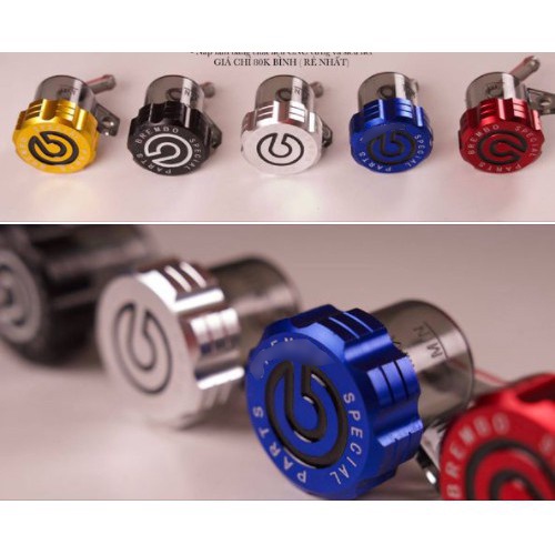 Cốc bình dầu rời bình dầu khói thắng đĩa nắp nhôm cnc gắn nhiều loại xe