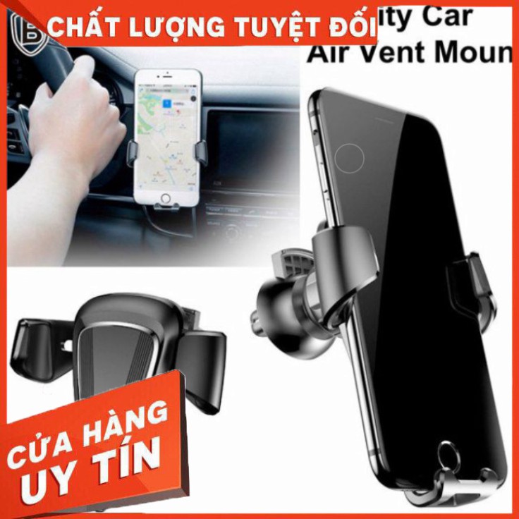 Bộ đế giữ điện thoại khóa tự động dùng cho xe hơi Baseus LV116 (Car Phone Mount Holder Stand Auto-lock)