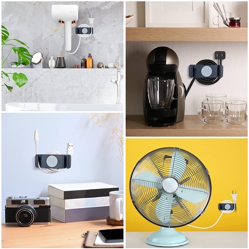 Set 4 Giá Đỡ Dây Cáp Gắn Tường Tiện Lợi