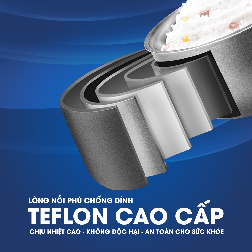 Nồi cơm điện tử đa năng Kalite KL 620 dung tích 1.8L nấu cơm mền dẻo tiết kiệm điện