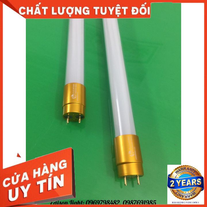 Bộ 2 Bóng Đèn Tuýp Led Thủy Tinh LHLed Tiết Kiệm Điện Năng 1m2 Công Suất 28w [ 2 Bóng 1m2 28w ]