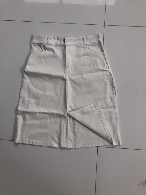 Chân váy kaki xẻ trước tiểu thư | BigBuy360 - bigbuy360.vn