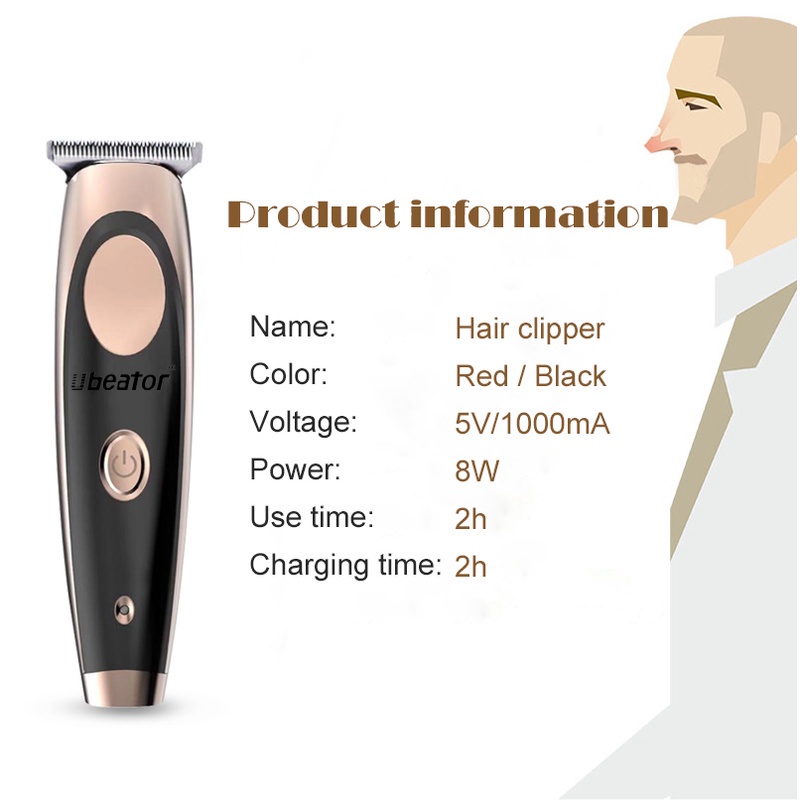 Ubeator Máy cạo râu Cắt Tóc Cạo Râu Có Thể Sạc Lại Dành Cho Nam