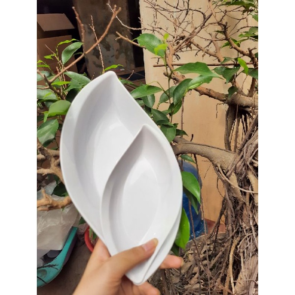 Đĩa Nhựa Hình Chiếc Lá, Dĩa Đựng Đồ Ăn Vặt Song Long 2754, 2753 - Duonghieu6789