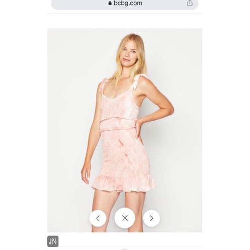 Đầm thun body BCBG smocking