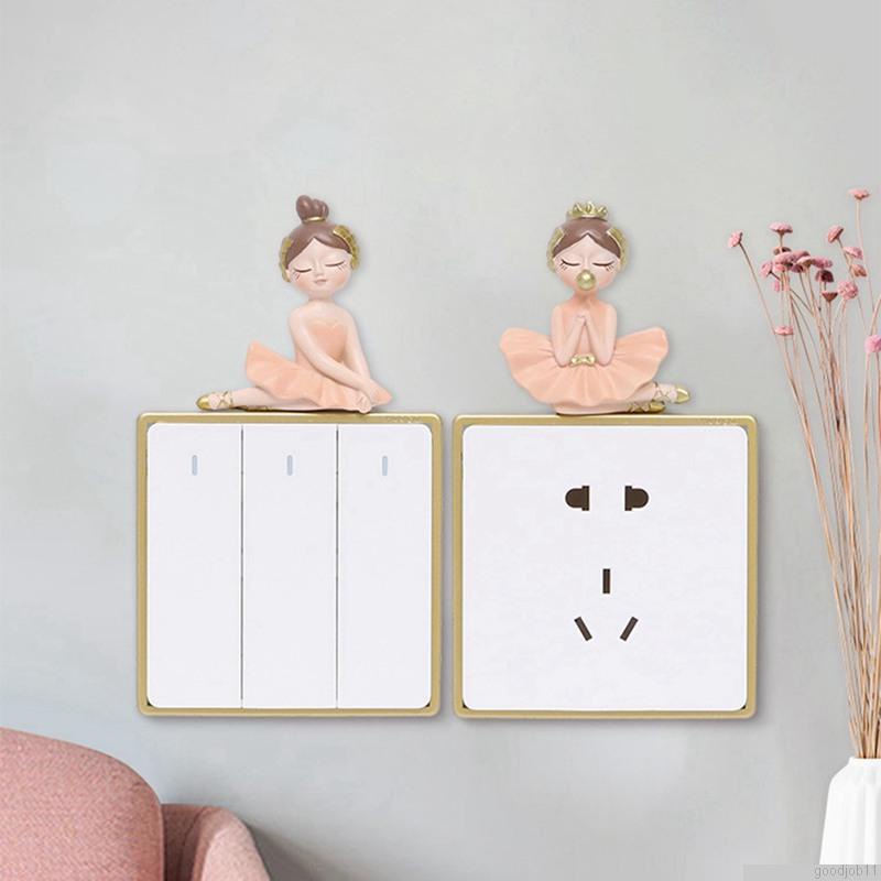 Miếng dán công tắc đèn vẽ tay trang trí xinh xắn