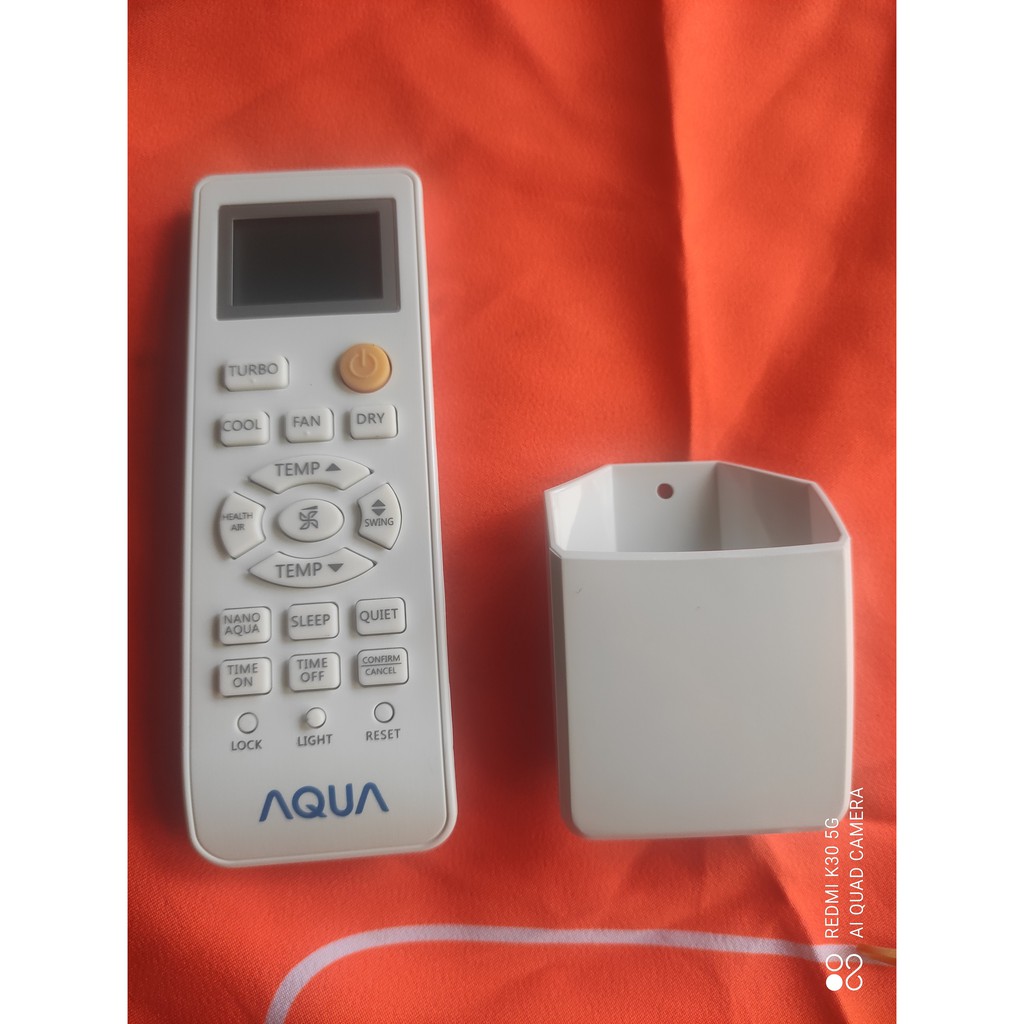 Remote Điều khiển điều hòa máy lạnh Aqua - Hàng chính hãng AQUA mới 100% Tặng kèm Pin + Đế treo tường