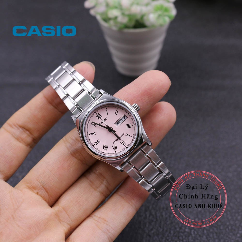 Đồng hồ nữ Casio LTP-V006D-4BUDFdây kim loại