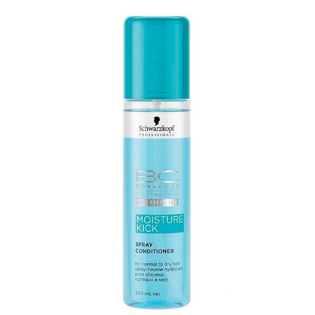 [Chính hãng] [Siêu rẻ] Xịt dưỡng ẩm tóc khô Schwarzkopf BC Bonacure Hyaluronic Moisture Kick Spray Conditioner 200ml