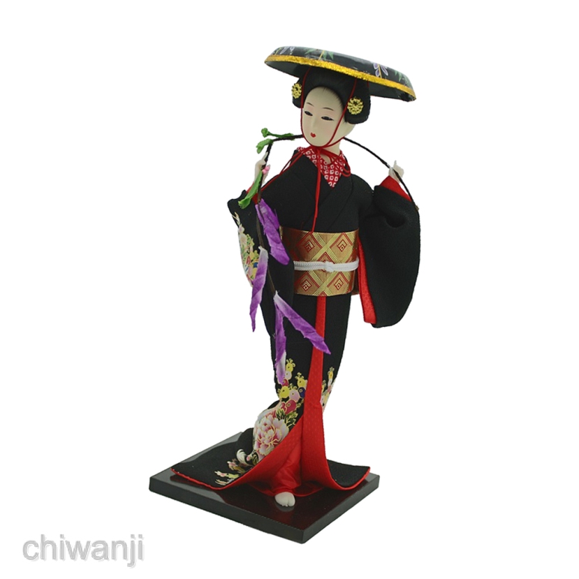 [Chiwanji] Búp Bê Geisha Mặc Kimono Nhật Bản Mặc Kimono Làm Quà Tặng Dành Cho Người Lớn