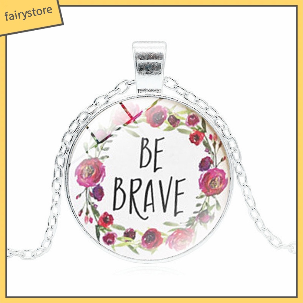 Dây Chuyền Mặt Thủy Tinh Họa Tiết Thời Trang Độc Đáo