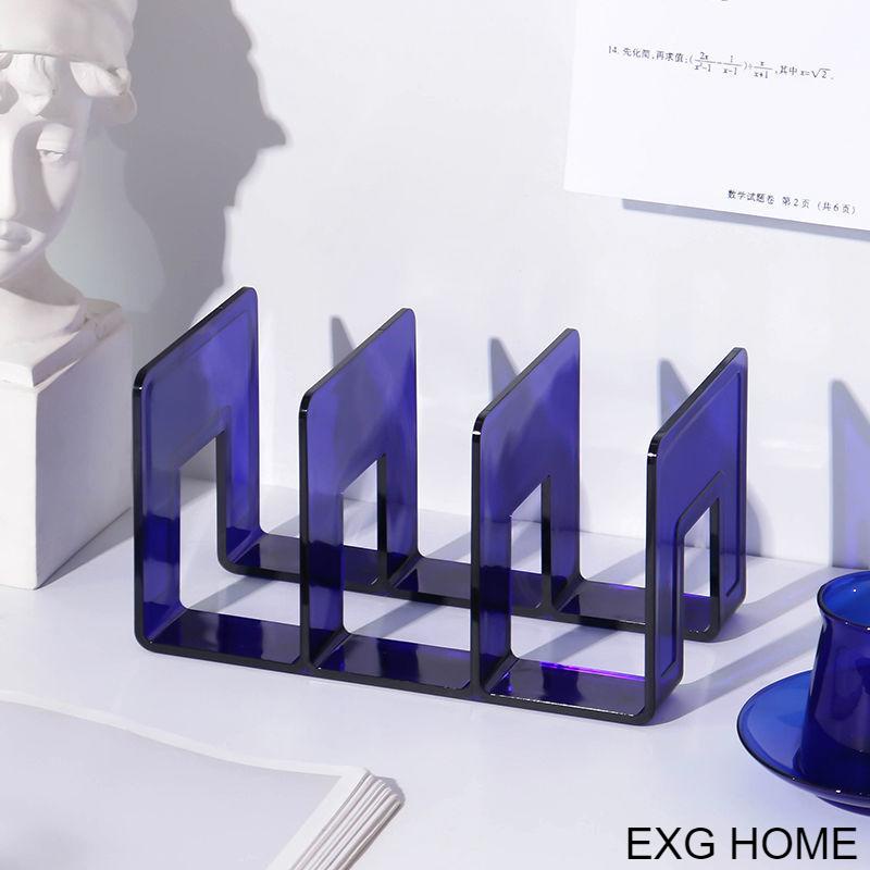 Giá Đỡ Sách Bằng Acrylic Trong Suốt Để Bàn Tiện Dụng Cho Học Sinh Văn Phòng