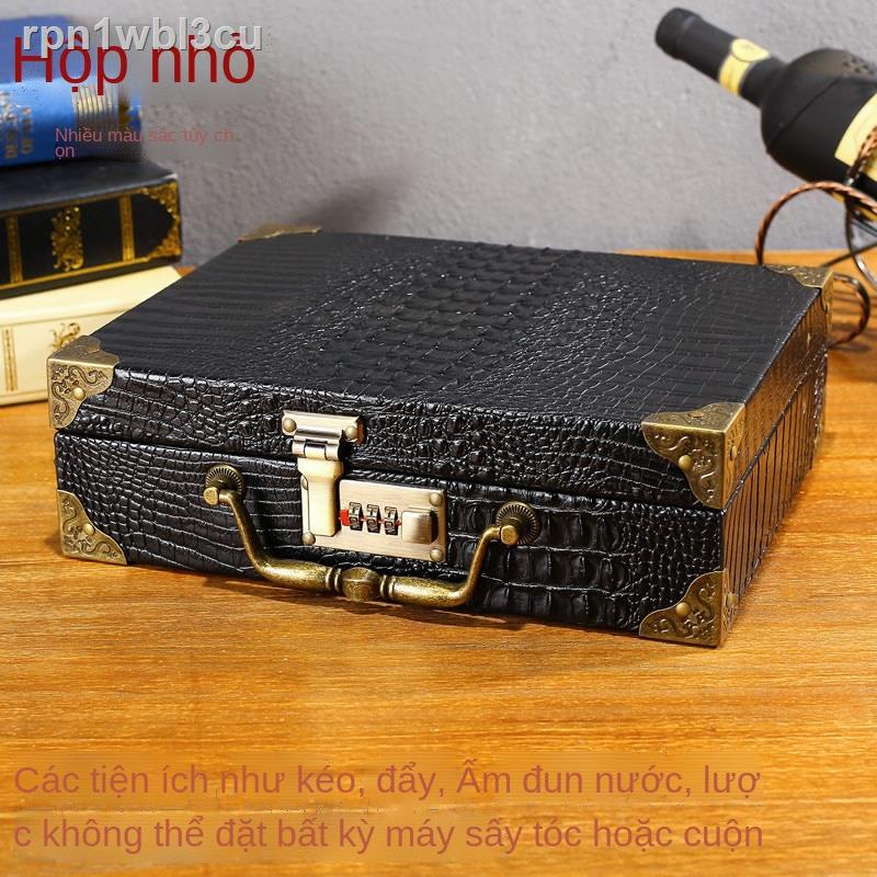 ✙ ∈▼✹Thợ làm tóc Hộp dụng cụ cắt Khóa mật khẩu Vali Kéo đựng Bộ