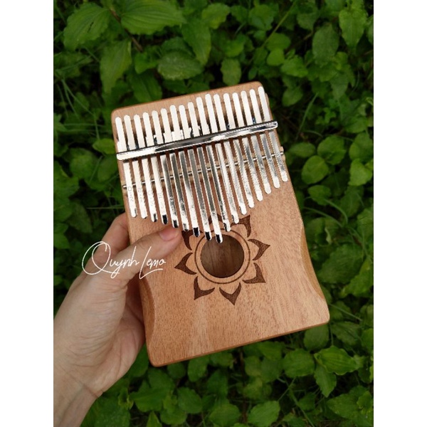 Đàn Kalimba 17 phím gỗ manhogany hộp cộng hưởng - Đầy đủ phụ kiện