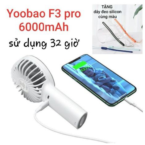 Quạt 2 in 1 kiêm sạc dự phòng Yoobao F3 Pro