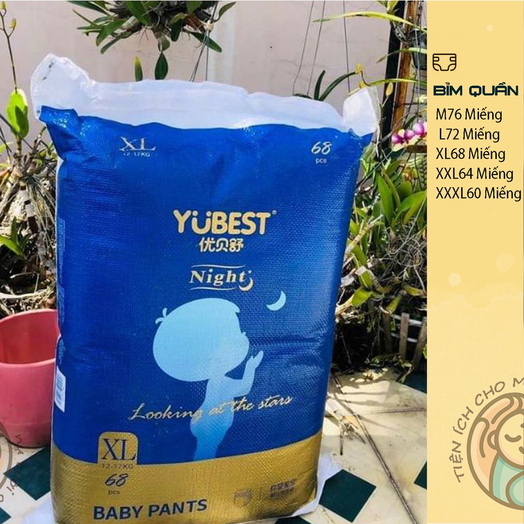 Bỉm Yubest Tã/quần YUBEST Gold / Night CAO CẤP quần/dán S132, S90, M108, M84, L96, L78